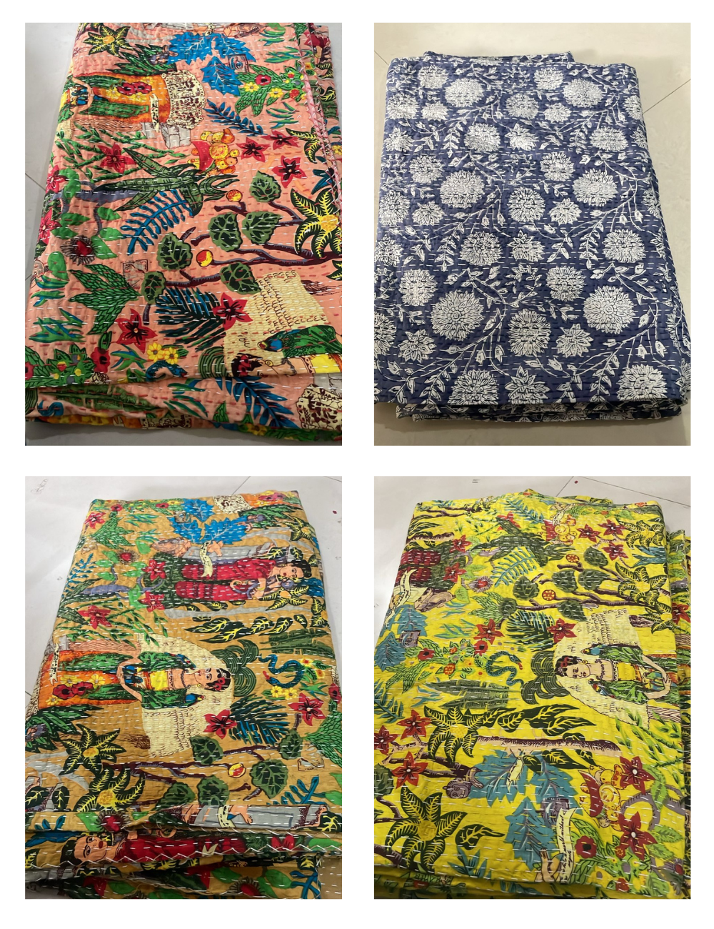 King Size Kantha Quilts Size 90/108